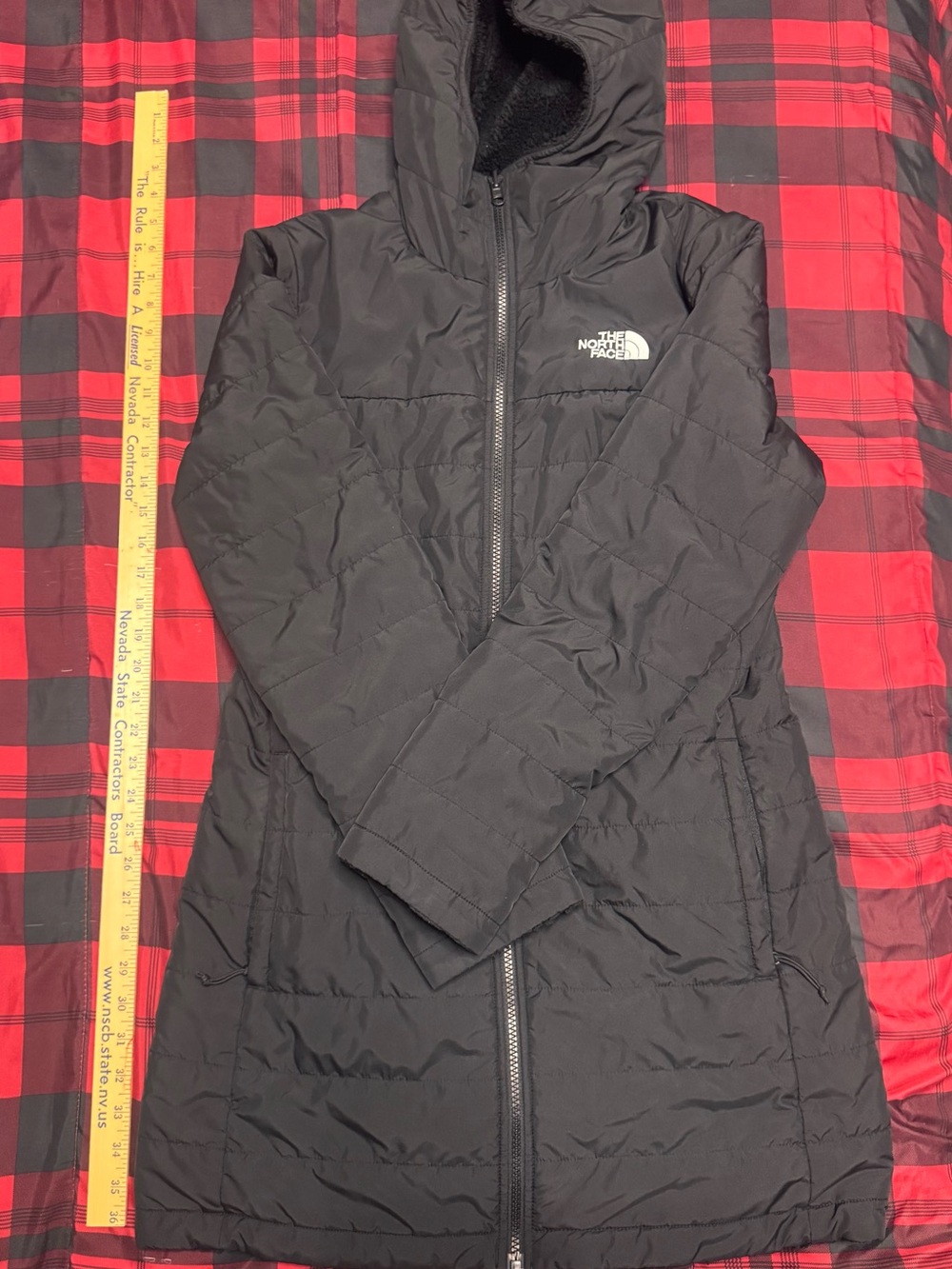 The North Face Women's Black Hooded Puffer Coat